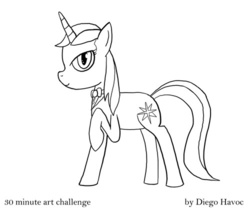 Size: 500x424 | Tagged: safe, artist:diego havoc, prince blueblood, g4, 30 minute art challenge, princess bluebelle, rule 63