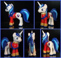 Size: 5584x5336 | Tagged: safe, artist:madponyscientist, shining armor, pony, g4, absurd resolution, customized toy, irl, photo, sculpture, solo