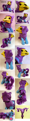 Size: 1108x4422 | Tagged: safe, artist:woosie, customized toy, he-man, irl, photo, ponified, skeletor