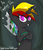 Size: 781x915 | Tagged: safe, artist:vivofortissimo, rainbow dash, changeling, g4, changelingified, dashling, female, solo