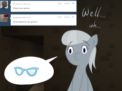 Size: 1000x750 | Tagged: safe, artist:fantasyglow, silver spoon, g4, crossover, glasses, lonely spoon, minecraft, tumblr