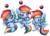 Size: 1316x958 | Tagged: safe, artist:extra-fenix, rainbow dash, chao, g4, apron, bedroom eyes, clothes, collar, commission, crossover, cute, grin, leash, simple background, smirk, socks, sonic adventure, sonic the hedgehog (series), species swap, transparent background