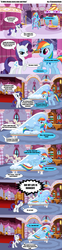 Size: 1600x6445 | Tagged: safe, artist:xtamamachanx, rainbow dash, rarity, pegasus, pony, unicorn, g4, putting your hoof down, bipedal, comic, couch, drama queen, female, mare