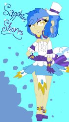 Size: 900x1596 | Tagged: safe, artist:kokodebear, sapphire shores, human, g4, humanized, ms paint