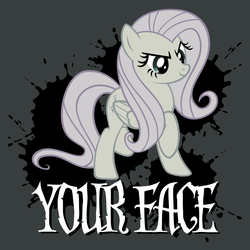 Size: 3300x3300 | Tagged: safe, fluttershy, g4, discorded, flutterbitch, image macro, reaction image