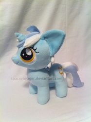 Size: 896x1200 | Tagged: safe, artist:planetplush, lyra heartstrings, pony, g4, female, filly, irl, photo, plushie, smiling, solo