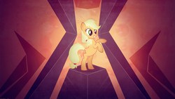 Size: 1920x1080 | Tagged: safe, artist:prollgurke, applejack, g4, vector, wallpaper