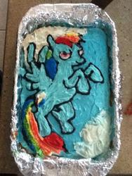 Size: 720x960 | Tagged: safe, rainbow dash, g4, cake, irl, photo, solo