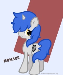 Size: 618x728 | Tagged: safe, artist:jump-cut, oc, oc only, oc:homage, pony, unicorn, fallout equestria, fanfic, fanfic art, female, horn, mare, solo