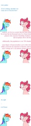 Size: 500x2000 | Tagged: safe, artist:ponett, pinkie pie, rainbow dash, g4, comic, female, lesbian, ship:pinkiedash