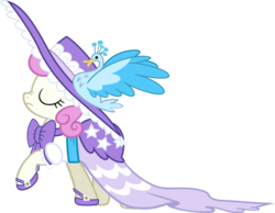 Size: 2831x2197 | Tagged: safe, artist:likonan, twinkleshine, pony, swan, g4, clothes, dress, female, hat, simple background, solo, transparent background, vector