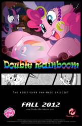 Size: 1518x2345 | Tagged: safe, artist:silentazrael, pinkie pie, rainbow dash, twilight sparkle, double rainboom, g4, crystal ball, gypsy pie, poster, promo, shocked