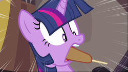 Size: 641x361 | Tagged: safe, artist:griffinilla, edit, twilight sparkle, g4, corndog