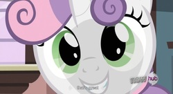 Size: 1567x853 | Tagged: safe, screencap, sweetie belle, g4, reaction image, youtube caption, youtube link