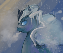 Size: 900x750 | Tagged: safe, artist:ninthsphere, elemental, 30 minute art challenge, ice, ponified