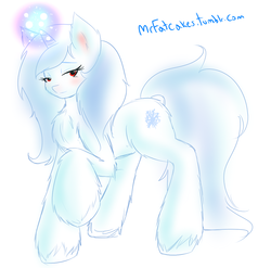 Size: 1023x1012 | Tagged: safe, artist:fatcakes, 30 minute art challenge, fluffy, ice, ponified