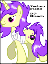 Size: 697x930 | Tagged: safe, artist:phoebethephoenix, oc, oc only, oc:techno fiend, pony, unicorn, ponysona