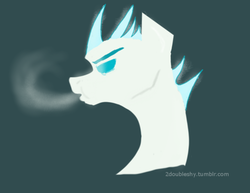 Size: 500x386 | Tagged: safe, artist:2doubleshy, 30 minute art challenge, ice, ponified