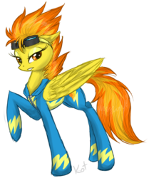 Size: 850x1015 | Tagged: safe, artist:kocurzyca, spitfire, pony, g4, female, solo