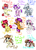 Size: 1280x1760 | Tagged: safe, apple bloom, diamond tiara, featherweight, pipsqueak, scootaloo, silver spoon, sweetie belle, twist, g4, applebuck, bandage, diamond crown, featherlight, pipi, rule 63, scooteroll, silver bell, silver platter, stick (rule 63)