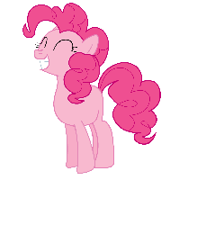 Size: 853x973 | Tagged: safe, pinkie pie, g4, animated, bouncing, female, jumping, missing cutie mark