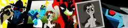 Size: 2880x640 | Tagged: safe, artist:lordbojangles, robot, aku, ponified, samurai jack, x9