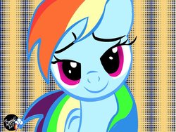 Size: 800x600 | Tagged: safe, artist:bonnie1203, rainbow dash, g4, bedroom eyes