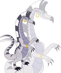Size: 3000x3600 | Tagged: safe, artist:elsdrake, zecora, dragon, g4, dragonified, female, simple background, solo, species swap, transparent background, vector, zoom layer
