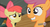 Size: 849x466 | Tagged: safe, screencap, apple bloom, scootaloo, g4, my little pony: friendship is magic, season 3, sleepless in ponyville, duo, hub logo, lip bite