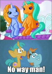 Size: 422x600 | Tagged: safe, edit, edited screencap, screencap, apple flitter, fly wishes, snails, snips, boast busters, g3, g4, the runaway rainbow, colt, female, male, mare, mind blown