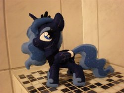 Size: 900x675 | Tagged: safe, artist:cavelupa, princess luna, pony, g4, irl, photo, plushie, solo