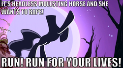 Size: 938x526 | Tagged: safe, princess luna, the headless horse, g4, my little pony: friendship is magic, sleepless in ponyville, headless, image macro