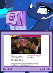 Size: 563x769 | Tagged: safe, princess luna, pony, gamer luna, g4, exploitable meme, meme, photo, tv meme