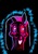 Size: 1164x1680 | Tagged: safe, artist:black dog, pinkie pie, g4, askpinkamena-kor, fanart, inverted colors, pinkamena diane pie