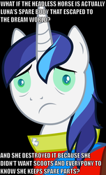 Size: 640x1050 | Tagged: safe, shining armor, g4, my little pony: friendship is magic, sleepless in ponyville, conspiracy shining armor, exploitable meme, image macro, wat