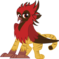 Size: 1024x1032 | Tagged: safe, artist:spectty, oc, oc only, cardinal, griffon