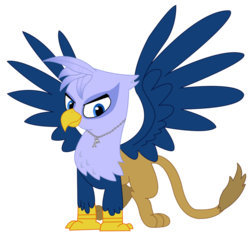 Size: 900x852 | Tagged: safe, artist:gigabowser, oc, oc only, griffon, necklace