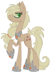 Size: 1285x1848 | Tagged: safe, artist:cuttycommando, applejack, earth pony, pony, g4, corrupted, female, mare, nightmare applejack, nightmarified, simple background, sin of pride, solo, vector, white background