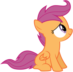 Size: 11000x10775 | Tagged: safe, artist:kysss90, scootaloo, pony, g4, sleepless in ponyville, absurd resolution, cute, female, simple background, solo, transparent background, vector