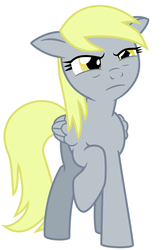 Size: 2000x3000 | Tagged: safe, artist:the smiling pony, derpy hooves, pegasus, pony, g4, confused, female, floppy ears, frown, glare, mare, raised hoof, reaction image, simple background, solo, underp, vector, white background
