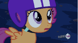Size: 576x324 | Tagged: safe, screencap, scootaloo, g4, season 3, sleepless in ponyville, adorable face, animated, crying, cuddly, cute, cutealoo, cuteness overload, cutest pony alive, cutest pony ever, daaaaaaaaaaaw, female, hub logo, huggable, hugs needed, sigh, solo, weapons-grade cute