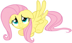 Size: 700x422 | Tagged: safe, fluttershy, pegasus, pony, g4, cute, floppy ears, simple background, transparent background, vector