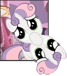 Size: 816x924 | Tagged: safe, edit, edited screencap, screencap, sweetie belle, pony, g4, sisterhooves social, sleepless in ponyville, :c, female, solo, sweetie frown, unitinu, wat