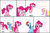 Size: 720x475 | Tagged: safe, fluttershy, pinkie pie, rainbow dash, g4, too many pinkie pies, clone, comic, dinosaur comics, fun fun fun, parody, pinkie clone