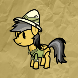 Size: 2000x2000 | Tagged: safe, artist:secret-asian-man, daring do, g4, paper mario, paper pony, parody