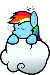 Size: 1800x2700 | Tagged: safe, artist:secret-asian-man, rainbow dash, g4, cloud, paper mario, paper pony, parody, sleeping, snot bubble, zzz