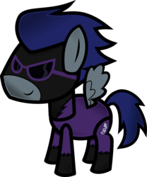 Size: 2000x2407 | Tagged: safe, artist:secret-asian-man, clothes, paper mario, paper pony, parody, shadowbolts, shadowbolts uniform, uniform