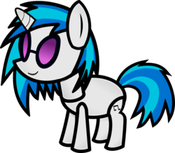 Size: 1297x1134 | Tagged: safe, artist:fineprint-mlp, dj pon-3, vinyl scratch, pony, unicorn, g4, female, horn, mare, paper mario, paper pony, parody, simple background, solo, transparent background