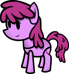 Size: 1088x1159 | Tagged: safe, artist:fineprint-mlp, berry punch, berryshine, g4, paper mario, paper pony, parody