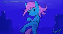 Size: 1050x576 | Tagged: safe, artist:feline-gamer, 30 minute art challenge, ponified, water